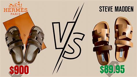 hermes vs steve madden sandals|steve madden chypre.